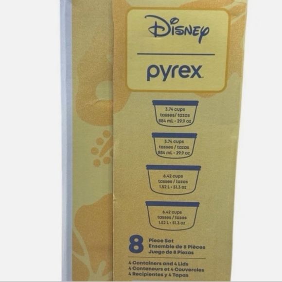 Pyrex Hello Kitty 8 Piece Decorated Glass Food Storage Bowls W/ Lid … - Picture 4 of 5